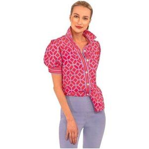 Lucy in the Sky with Diamonds Puff Top | Vintage-Inspired Puff Sleeve Blouse | G